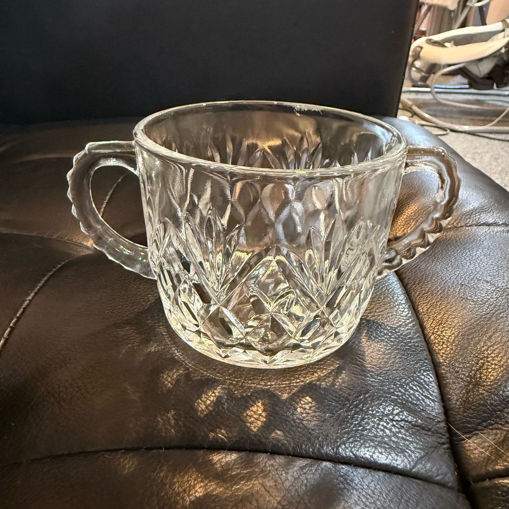Vintage Prescut Anchor Hocking Pineapple  Sugar Bowl
